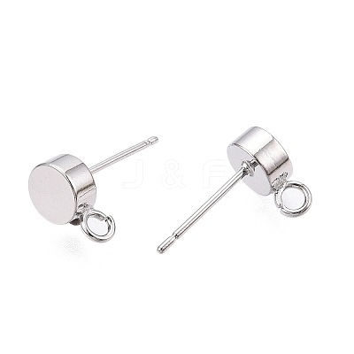 Brass Stud Earring Findings KK-T038-293P-1