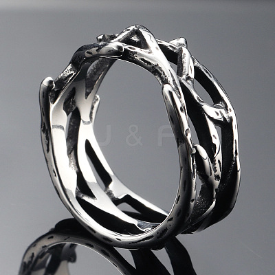 304 Stainless Steel Finger Rings FS-WG2B888-01-1