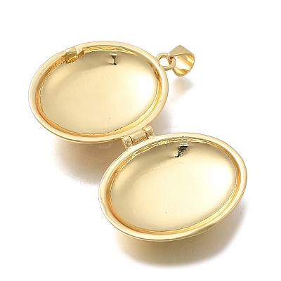 Brass Locket Pendants KK-D431-030D-G-1