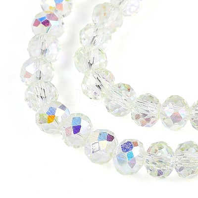 Transparent Glass Beads Strands X-EGLA-N016-4mm-06-1