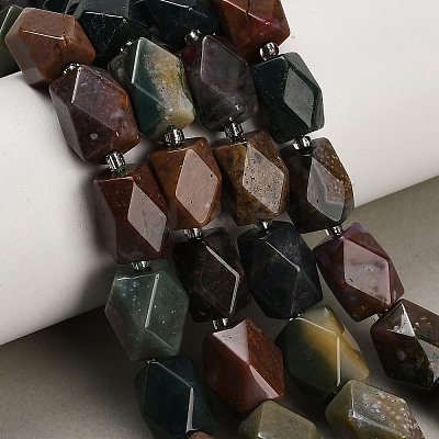 Natural Indian Agate Beads Strands G-Q608-11M-1