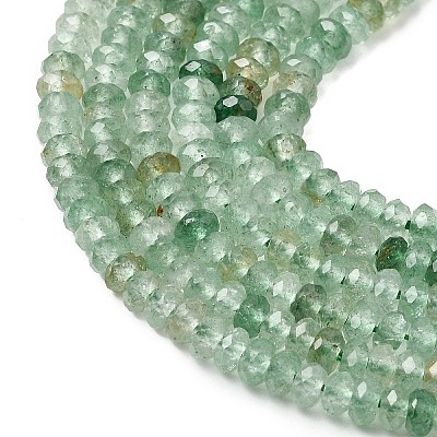 Natural Green Strawberry Quartz Beads Strands G-G343-A07-2x4mm-1