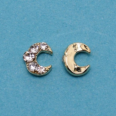 Alloy Rhinestone Cabochons FIND-WH0110-010-1