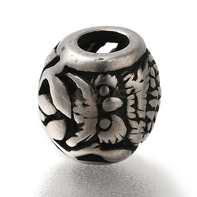 304 Stainless Steel European Beads STAS-D191-08B-AS-1