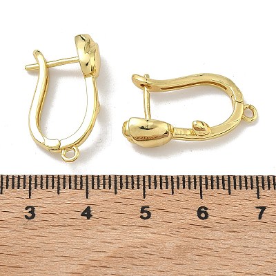 Brass Earring Findings KK-D226-08G-1