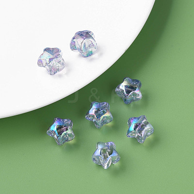 1-Hole Transparent Acrylic Buttons MACR-S373-129-C09-1