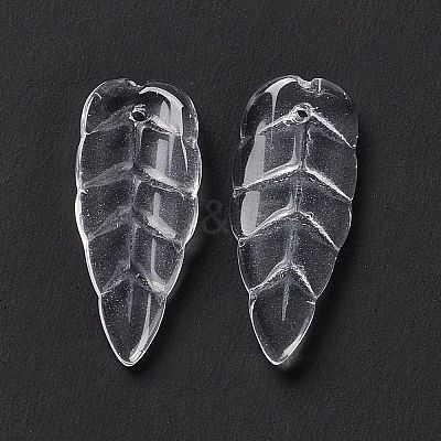 Electroplate Transparent Glass Pendant LS-EGLA-H102-05B-1