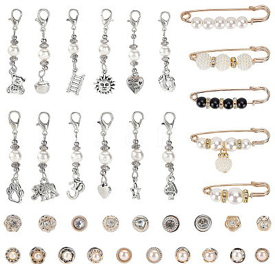 Alloy Pendants & Alloy Safety Pin Brooch AJEW-SP0002-03B-1