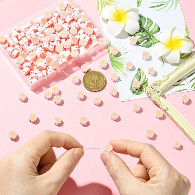 200Pcs Handmade Polymer Clay Beads PORC-CJ0002-10-1