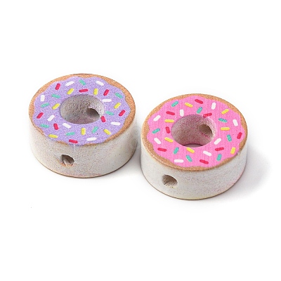 Printed Wood Beads WOOD-V003-02-1
