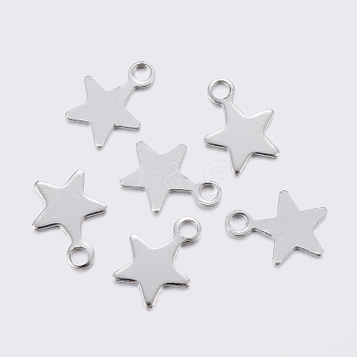 Tarnish Resistant 304 Stainless Steel Charms X-STAS-F159-43P-1