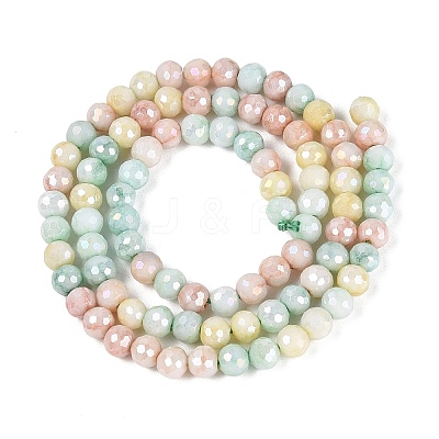 Anti-Tarnish Electroplate Glass Beads Strands EGLA-N027-02A-02-1
