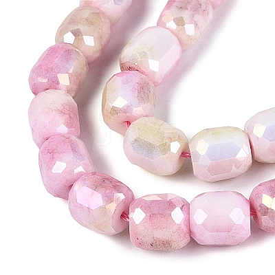 Anti-Tarnish Electroplate Glass Beads Strands EGLA-N027-03A-06-1