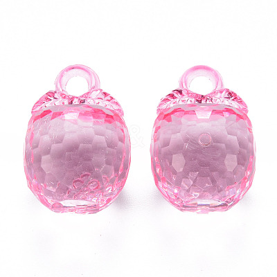 Autumn Theme Transparent Acrylic Pendants TACR-T024-04B-903-1