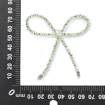 Alloy & Glass Bowknot Chandelier Component Links PALLOY-D360-01E-1