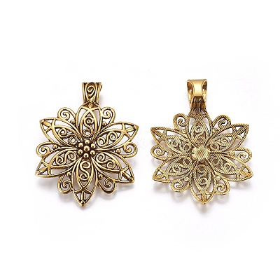 Tibetan Style Alloy Focal Pendants LS-GLF9727Y-1