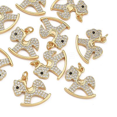 SHEGRACE Brass Micro Pave Black Cubic Zirconia Pendants XGRQ4S235-746G-1