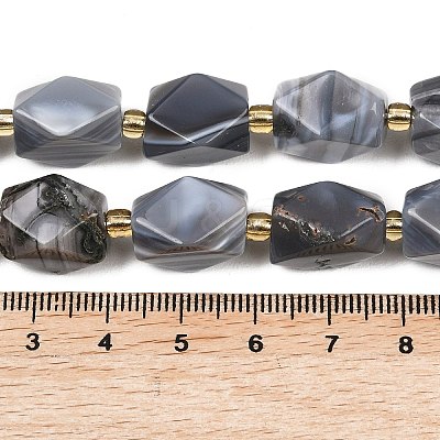 Natural Botswana Agate Beads Strands G-P611-B02-01-1