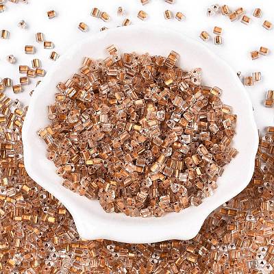 6/0 Transparent Inside Colours Glass Seed Beads SEED-N006-003F-1