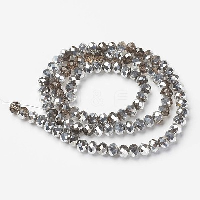 Electroplate Glass Beads Strands GR6MMY-01S-1
