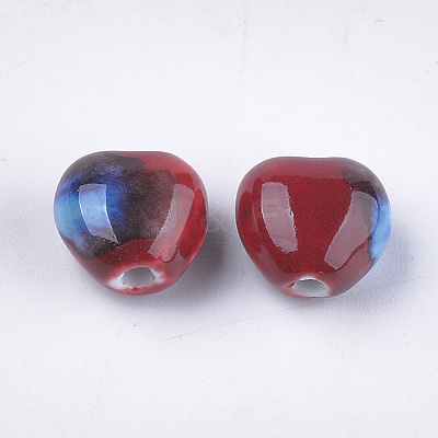 Handmade Porcelain Beads PORC-S498-15B-03-1