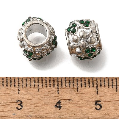 Rack Plating Alloy European Beads FIND-H005-22P-02-1