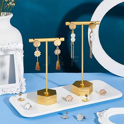 PVD Vacuum Plating 304 Stainless Steel Stud Earring Findings STAS-UN0002-42-1