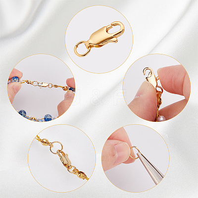 Brass Lobster Claw Clasps KK-BBC0024-52B-1