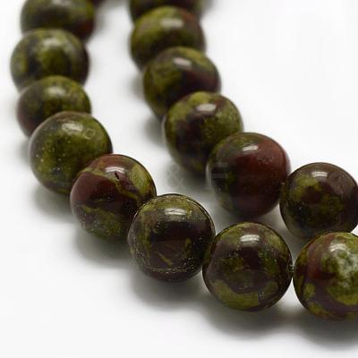 Natural Dragon Blood Beads Strands G-K194-6mm-03-1