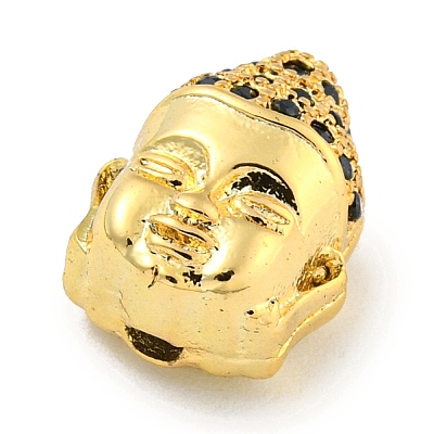 Brass Micro Pave Clear Cubic Zirconia Beads KK-G493-27G-02-1