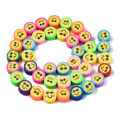 Handmade Polymer Clay Beads Strands CLAY-T020-05-1