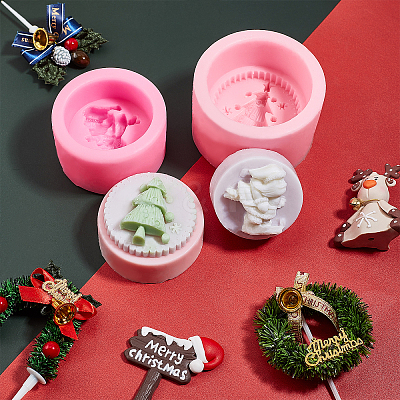 Christmas Theme Food Grade DIY Silicone Molds DIY-PH0027-84-1
