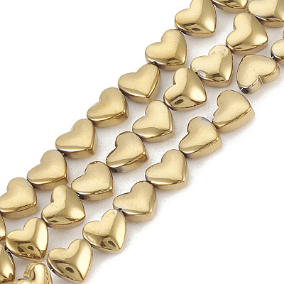 Electroplate Non-magnetic Synthetic Hematite Beads Strands X-G-T061-101G-1