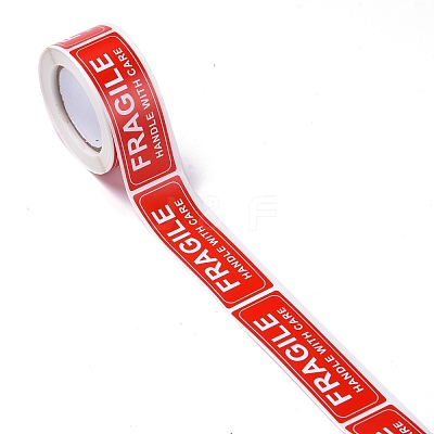 Self-Adhesive Paper Warning Tag Stickers DIY-K039-04D-1