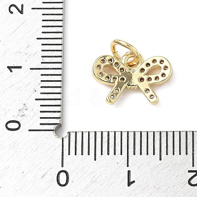 Brass Micro Pave Cubic Zirconia Charms ZIRC-I356-05G-02-1