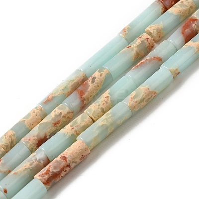 Synthetic Imperial Jasper Dyed Beads Strands G-D077-B01-14-1