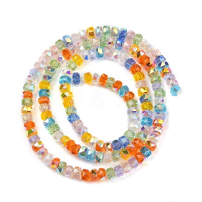 Electroplate Glass Beads Strands EGLA-B011-04A-03-1