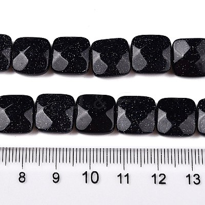 Synthetic Blue Goldstone Beads Strands G-T138-166-1