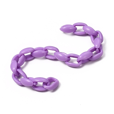 Handmade Acrylic Cable Chains AJEW-JB00690-03-1