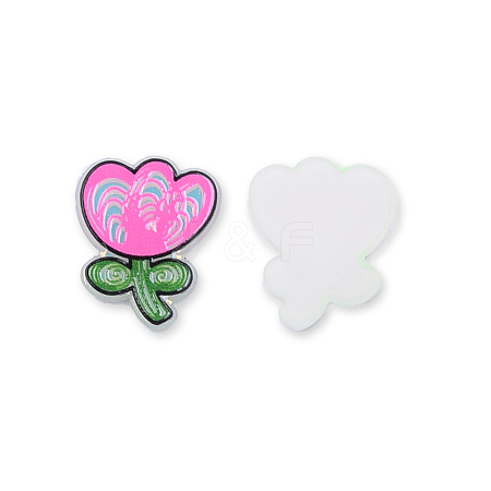 Plate Acrylic Cabochons OACR-N135-17-1