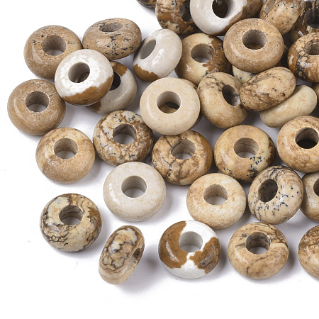 Natural Picture Jasper Bead G-Q503-08-1