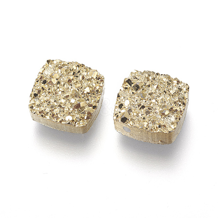 Imitation Druzy Gemstone Resin Beads RESI-L026-K04-1