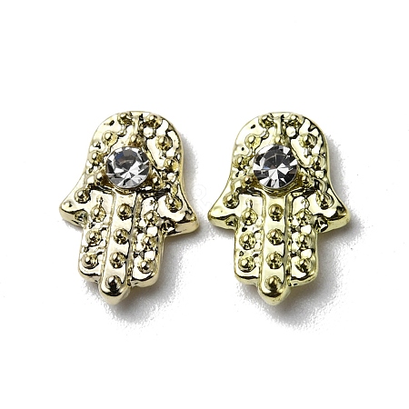 Alloy Rhinestone Cabochons MRMJ-WH0086-22H-LG-1