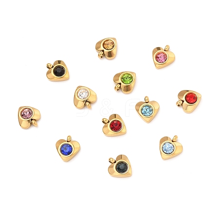 304 Stainless Steel Charms STAS-I165-05G-1