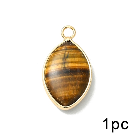 Natural Tiger Eye Pendants G-YW0003-01H-1