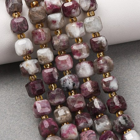 Natural Plum Blossom Tourmaline Beads Strands GG-CBAC972-A02-01-1