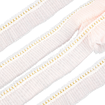5Yards Polyester Lace Ribbon SRIB-GF0001-74A-1
