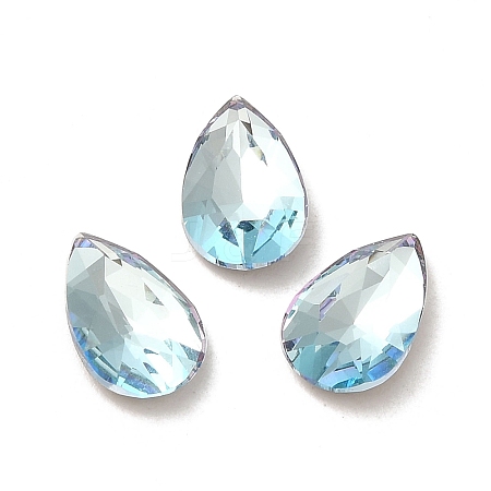 Glass Rhinestone Cabochons RGLA-P037-11B-D202-1