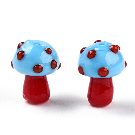 Handmade Lampwork Beads Strands X-LAMP-N024-09H-1