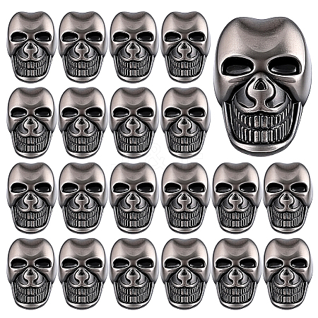 20Pcs Alloy Shank Buttons BUTT-PH0001-82B-B-1
